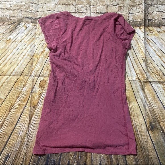 Theory Rose Pink Soft Thin Knit Short Sleeve T Shirt - Picture 2 of 5